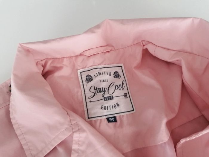Imperméable trench rose poudré T 140 👧🏻 - photo numéro 6