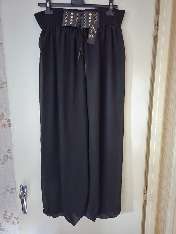 Pantalon jambes larges