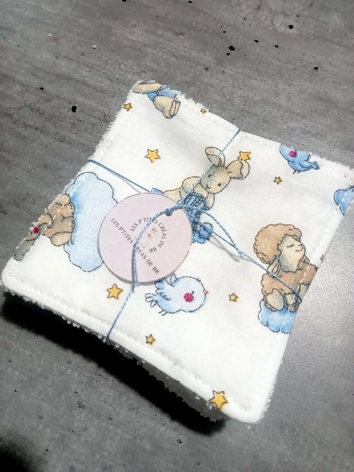 Lingettes pour bébé ou démaquillantes lavables et réutilisables