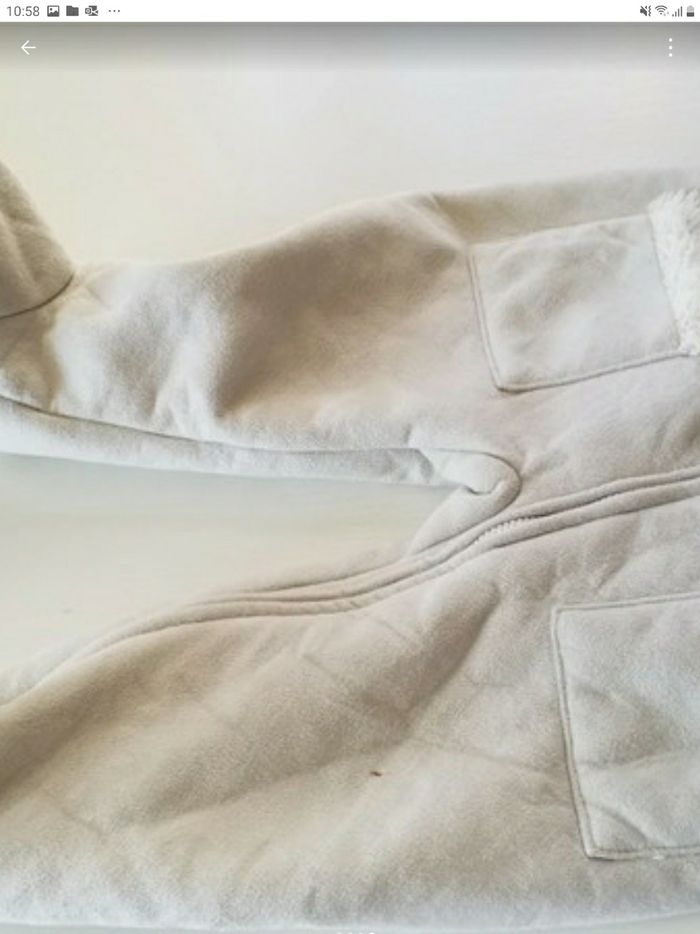 Combinaison a capuche avec zip intérieur fourré pour bébé 9/12 mois - photo numéro 6