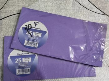 Cartes violettes