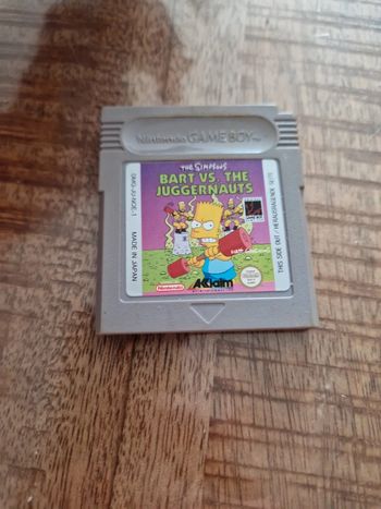 Bart vs the juggernauts gameboy