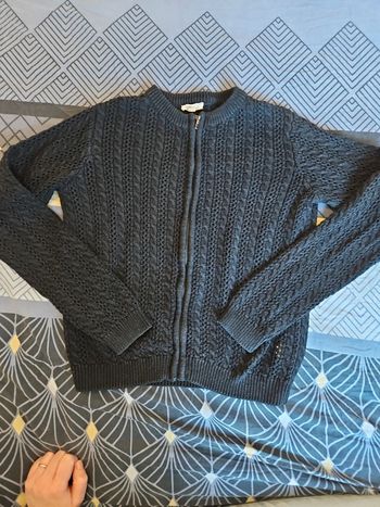 Gilet zippé noir Lc kids 10 ans