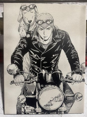 Tableau GTO Onizuka en toile 30x40cm