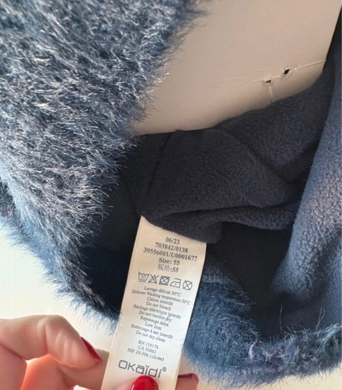 Bonnet fille Okaïdi neuf bleu marine - photo numéro 3