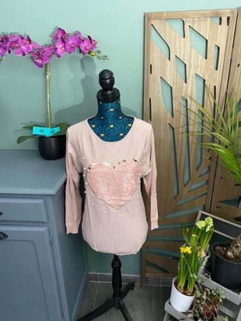 Pull à sequins femme 46/48