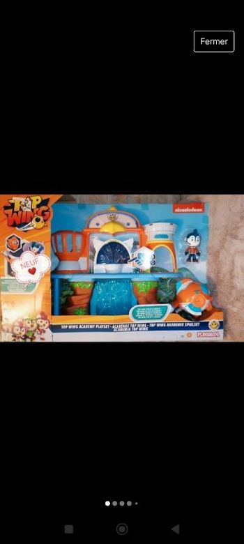 36,50€ de valeur. Étiquette sur le paquet. Jouet "Académie Top Wing"