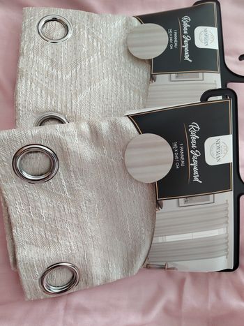 Lots de 2 Rideaux Jacquard 