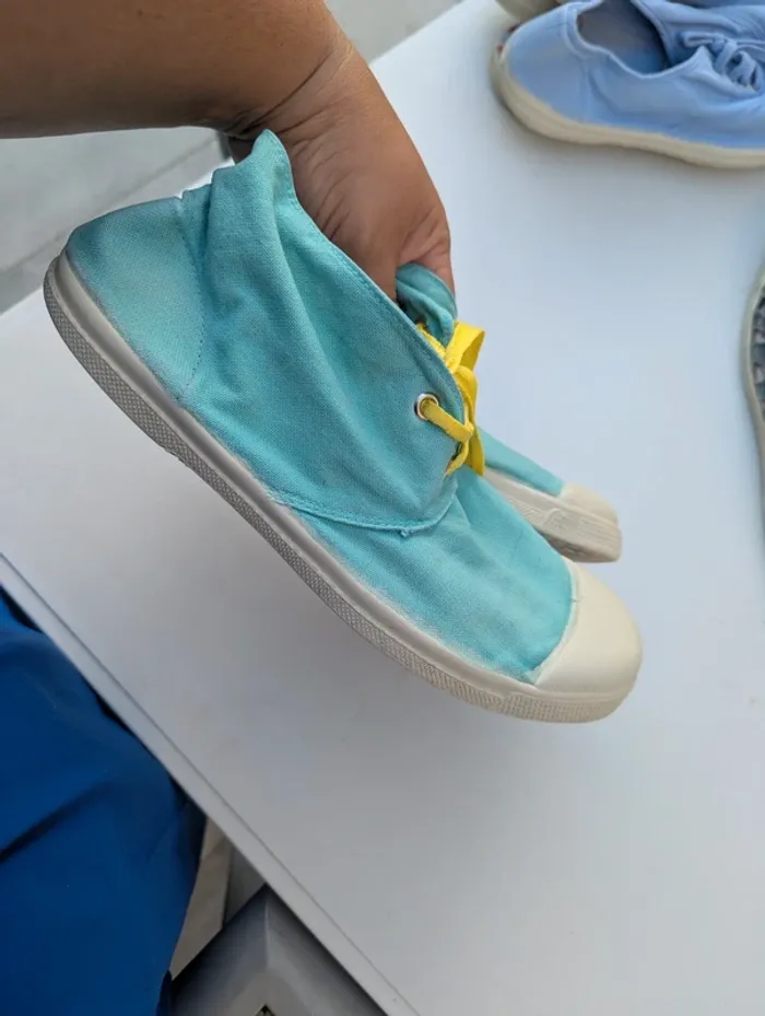 Baskets à lacets semi montantes Bensimon taille 39 - photo numéro 6