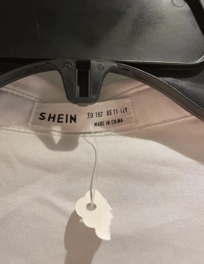 Chemise blanche à motifs ethniques – SHEIN – Taille 152 (équiv. S) - photo numéro 5