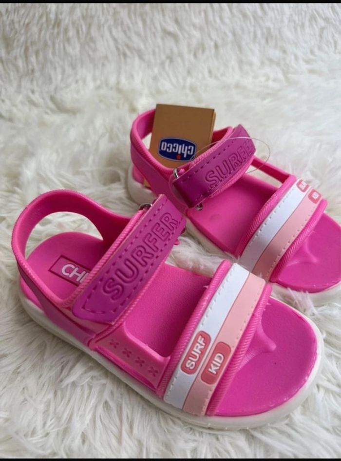 Paire de sandales fille rose Chicco -  Taille 25 - photo numéro 3