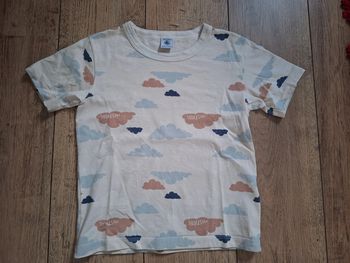 Tee shirt nuages garçon Petit Bateau 8 ans