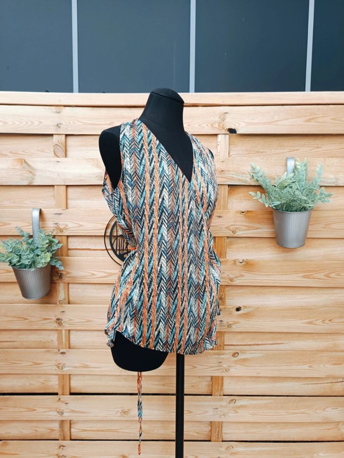 Blouse cache cœur Zara taille S - photo numéro 3