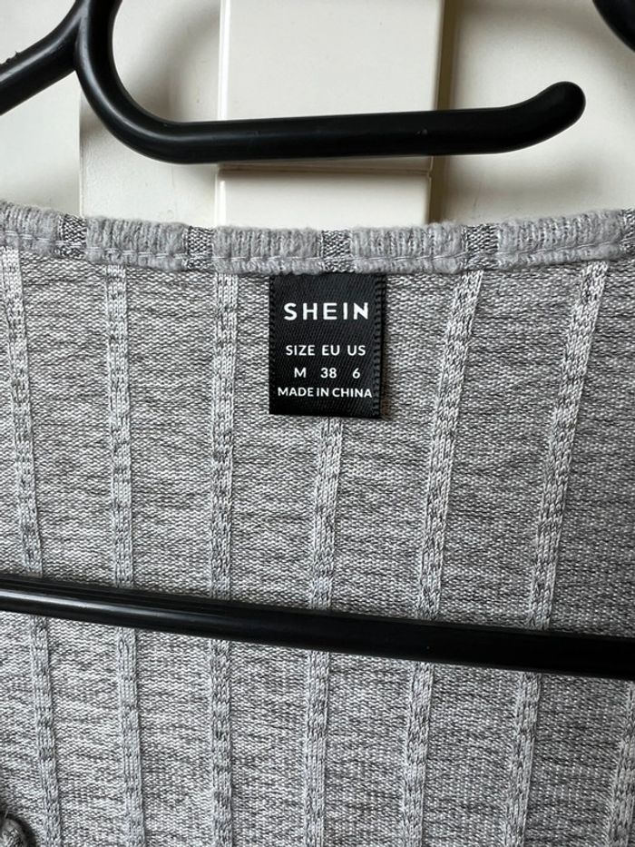 Gilet gris en velours doux Shein - photo numéro 2