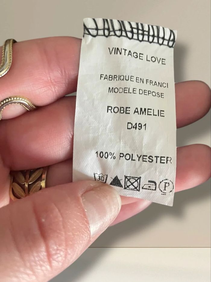 Robe chic décolleté évasée motifs léopard vintage love - photo numéro 4