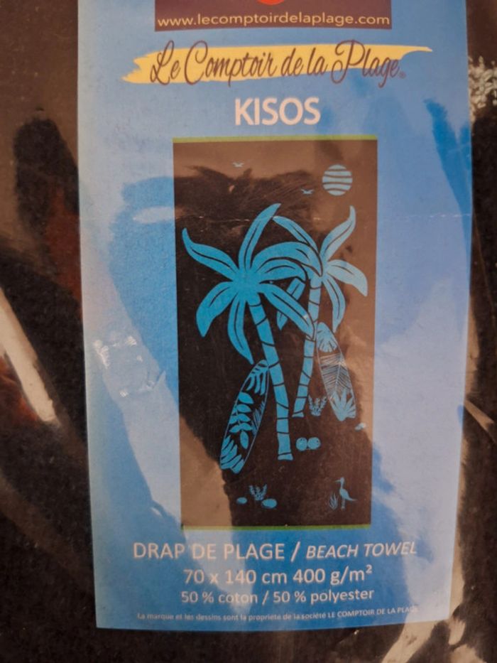 Drap de plage , le comptoir de la plage en coton 50%, 400g/m2 70x140 - photo numéro 3