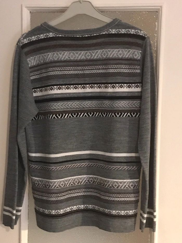 Pull gris noir blanc julie guerlande taille 2 - photo numéro 2