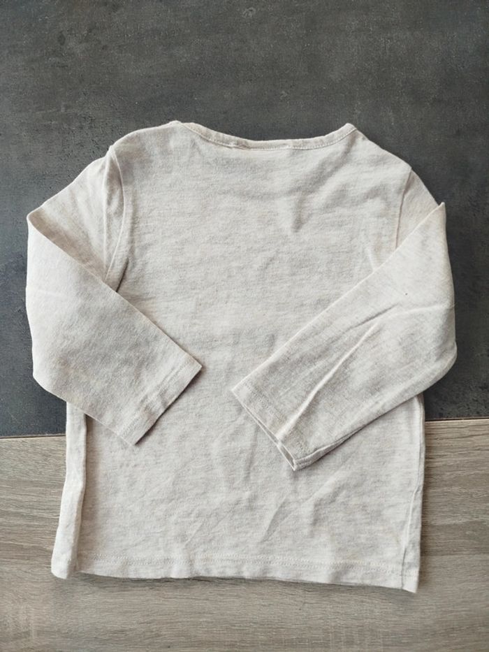 Tee shirt à manches longues bébé garçon 12 mois - photo numéro 3