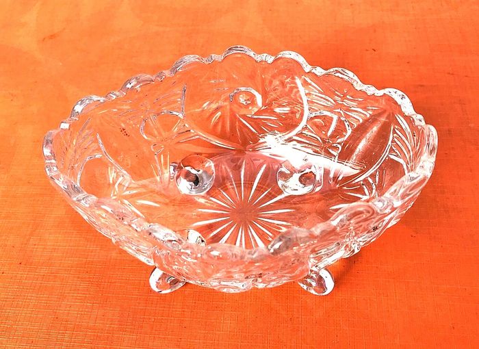 Années 1970 Deux coupelles oblongues baroques sur pied - photo numéro 4