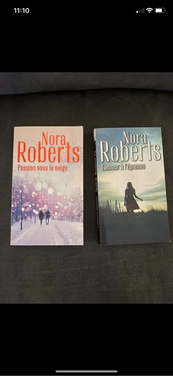 Lot de deux livres Nora Roberts