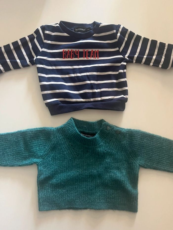 Lot de 2 pulls 3 mois 🧵
