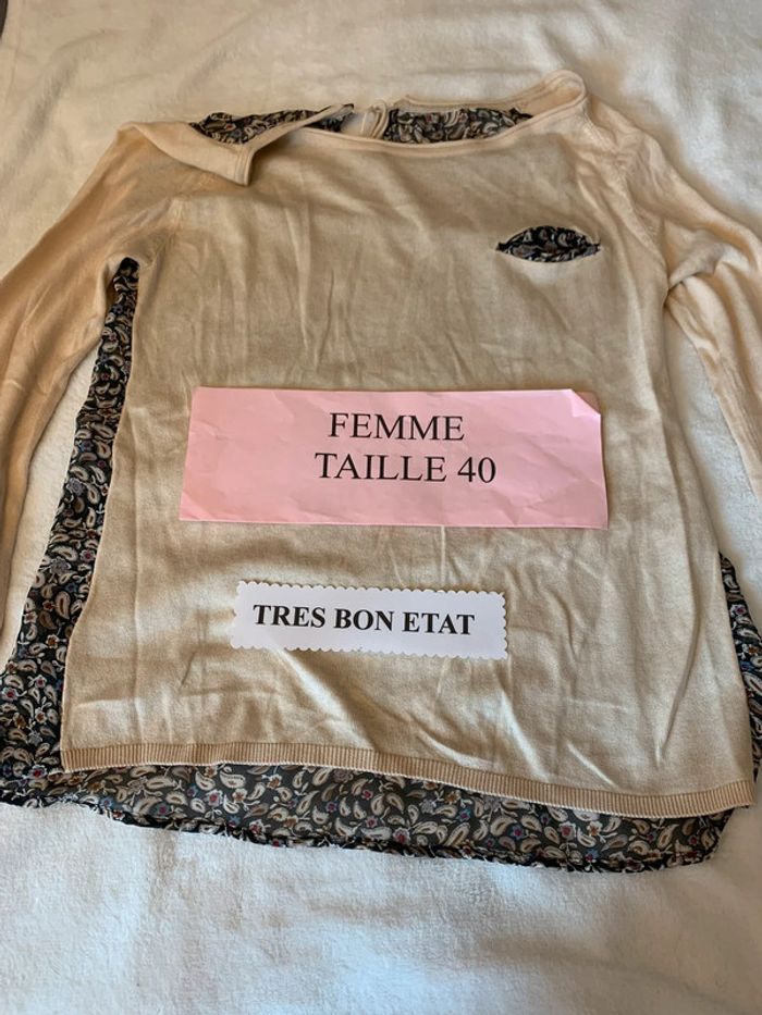 Pull fin manches longues