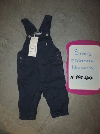 salopette orchestra taille 9 mois neuf