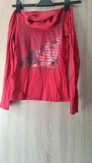 Sous pull rouge Sisley