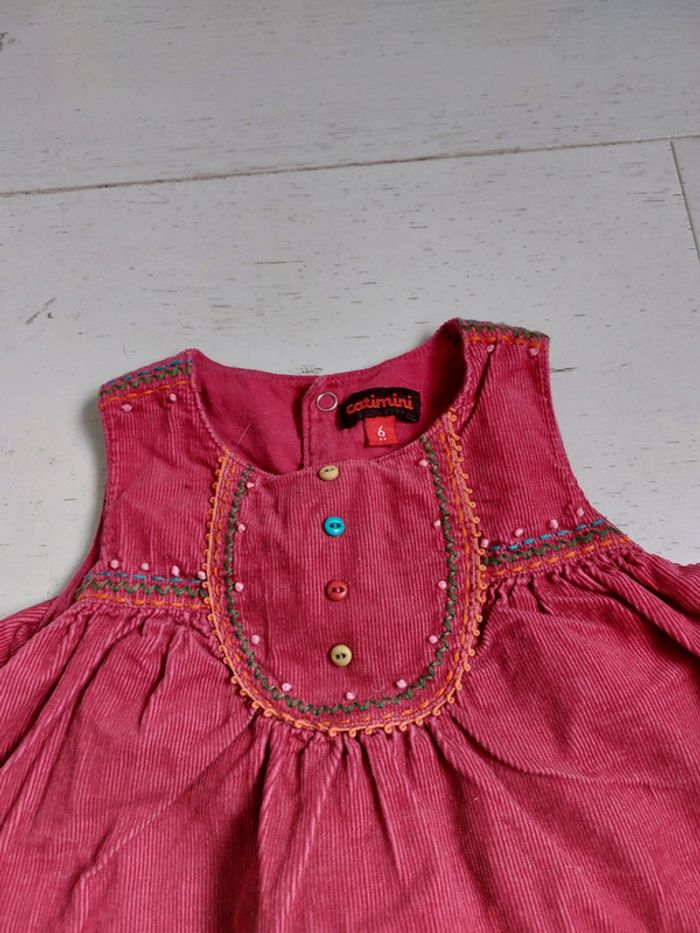 Robe rose Catimini Taille 6 mois - photo numéro 2