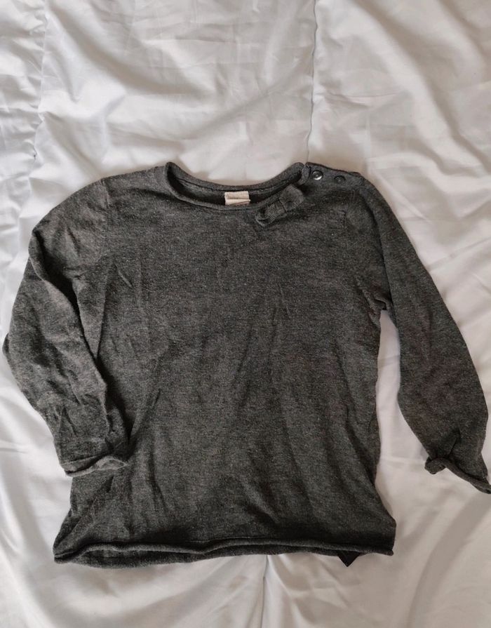 Pull fin gris 🦄 H&M - photo numéro 1