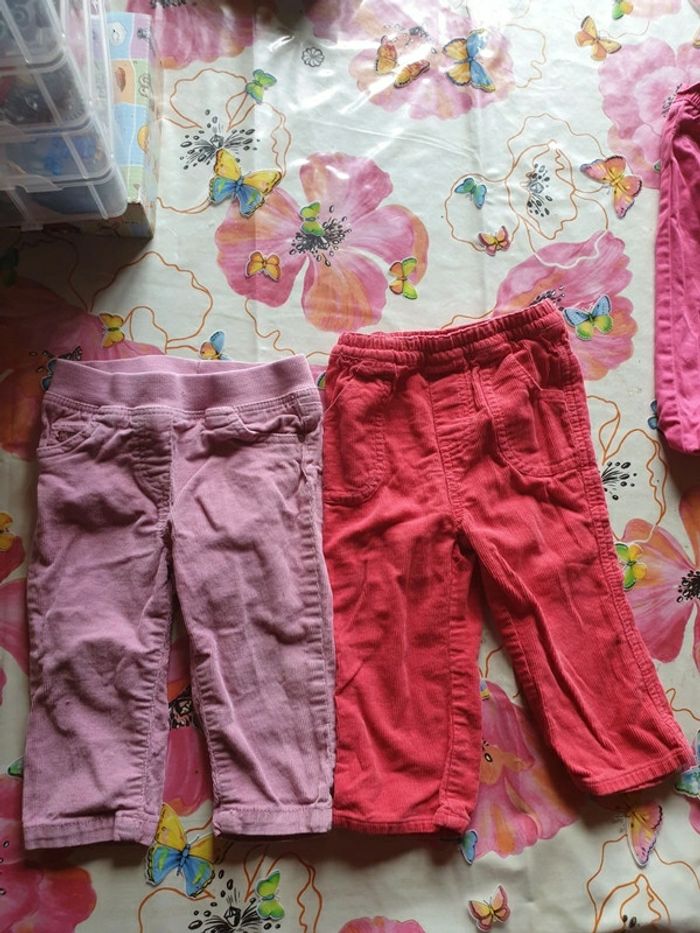 Lot 2 pantalon 12mois bébé