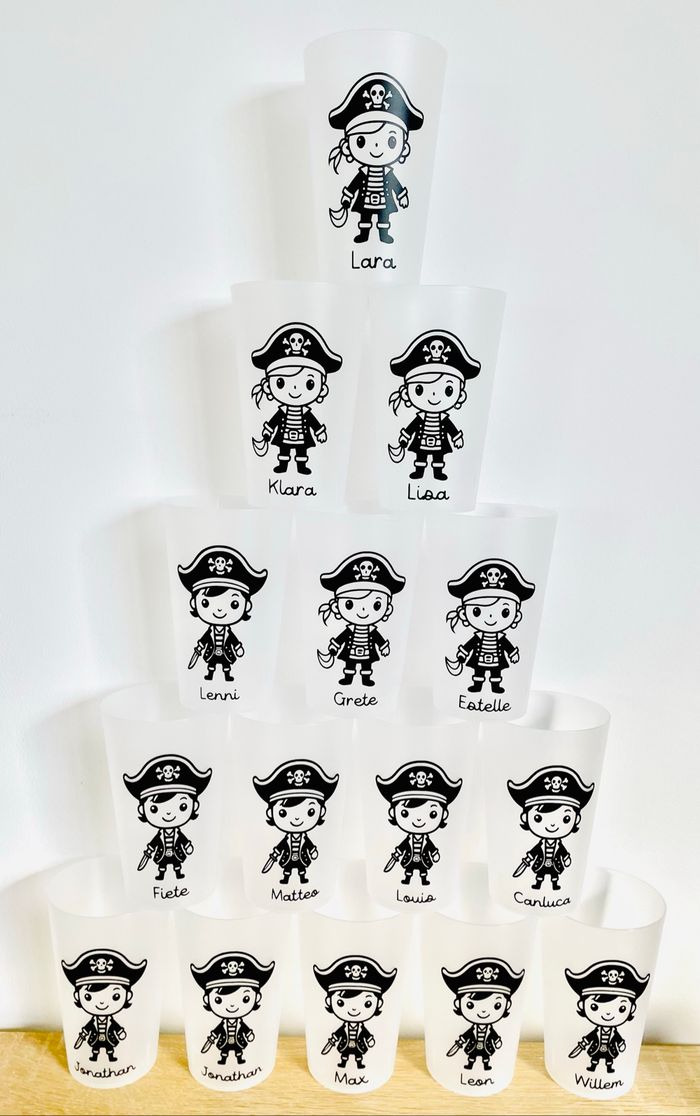 Gobelet personnalisé thème pirate | petit garçon pirate