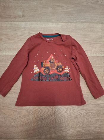 T-shirt manches longues In Extenso 36 mois – motif ours noël/hiver