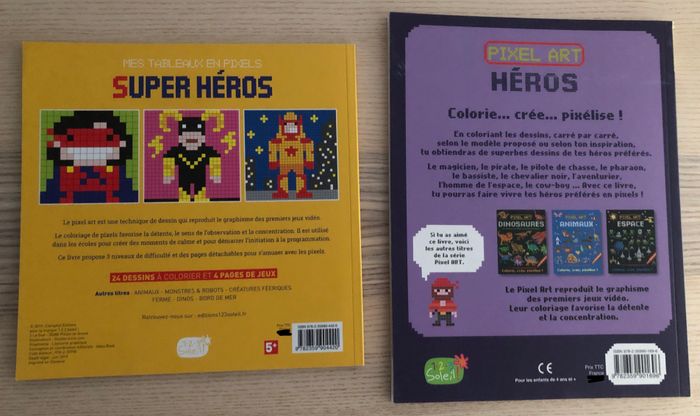 Coloriage en pixels, héros et super-héros - photo numéro 2