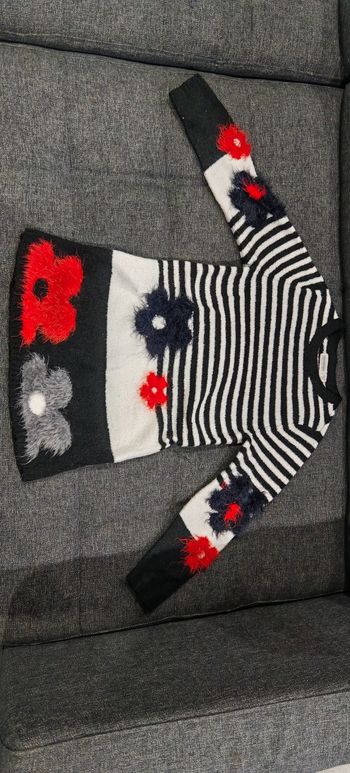 Robe orchestra noir et blanche fille 4 ans 