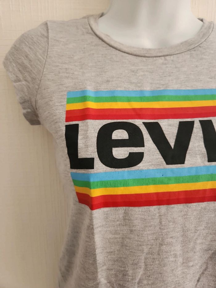 Tee-shirt Levi's manches courtes grises 12 ans - photo numéro 6