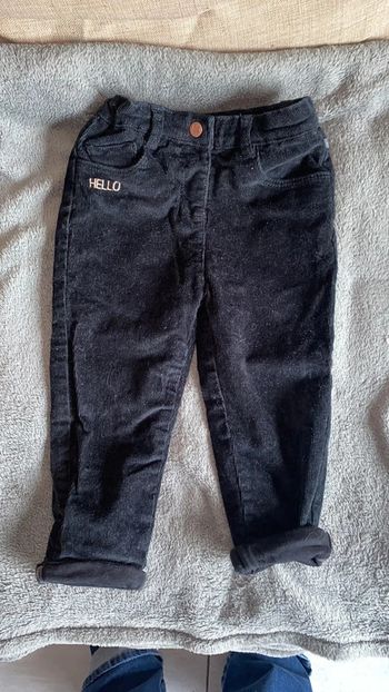 Pantalon velours noir orchestra