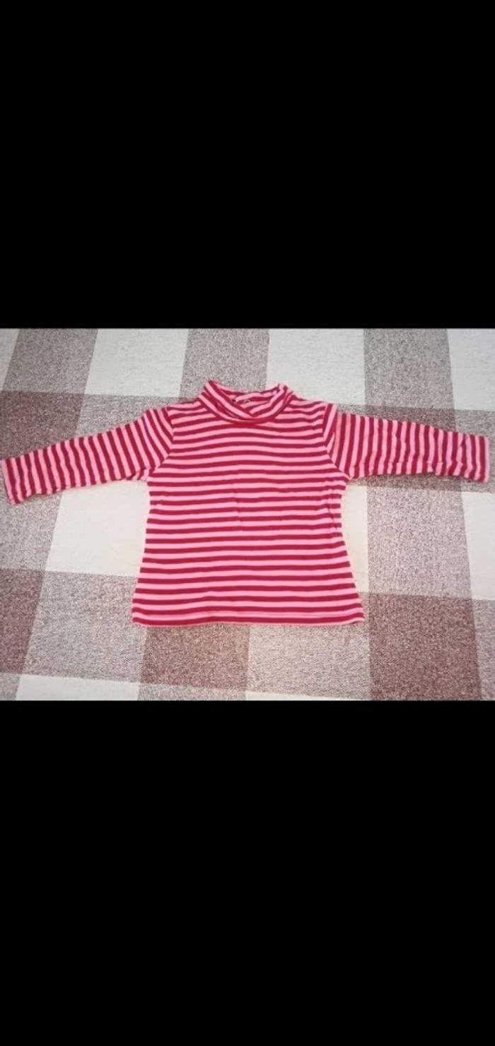 Tee shirt 6 mois Manches longues rayé