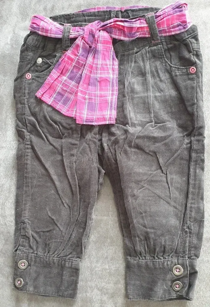 Pantalon velours noir 12 mois