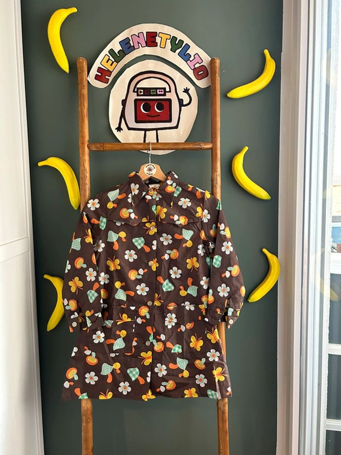 Robe vintage années 80s à motifs 8A