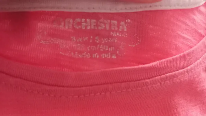 T-shirt rose Orchestra - photo numéro 5