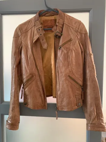 Blouson cuir femme