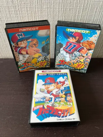 🎮 Lot jeux Famicom Namcot Famista 91 / 92 / Family Stadium – complet