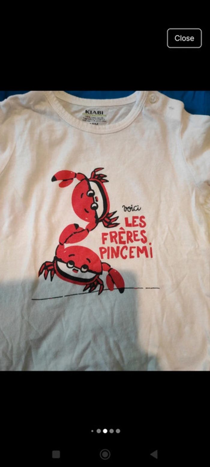 Lot 4 t-shirts garçon 18 mois - photo numéro 4