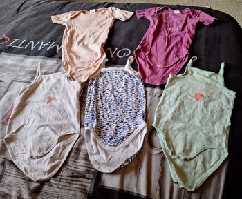 Lot de 5 bodys manches courtes 18 mois