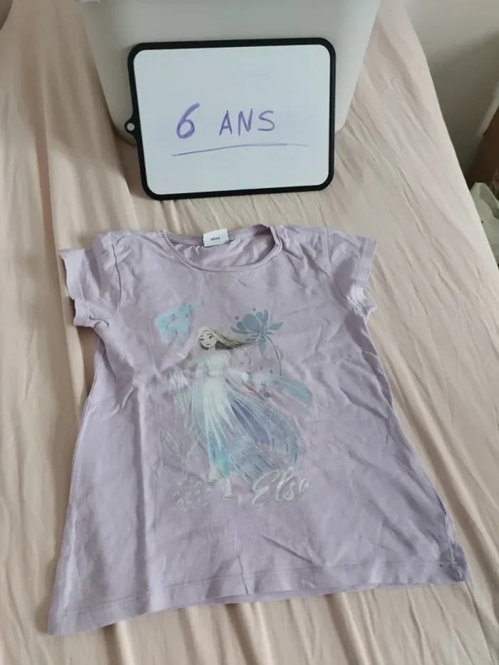 Tee shirt frozen 6 ans