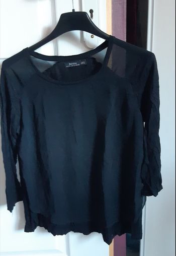 T-shirt tunique Bershka taille S, noir