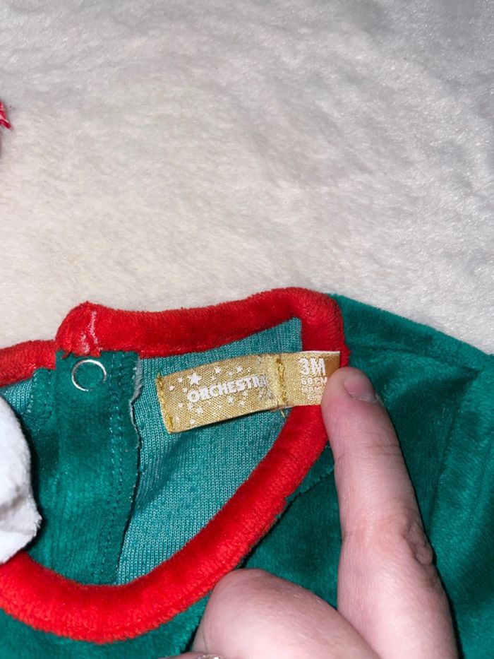 Pyjama velours lutin 3mois - photo numéro 3