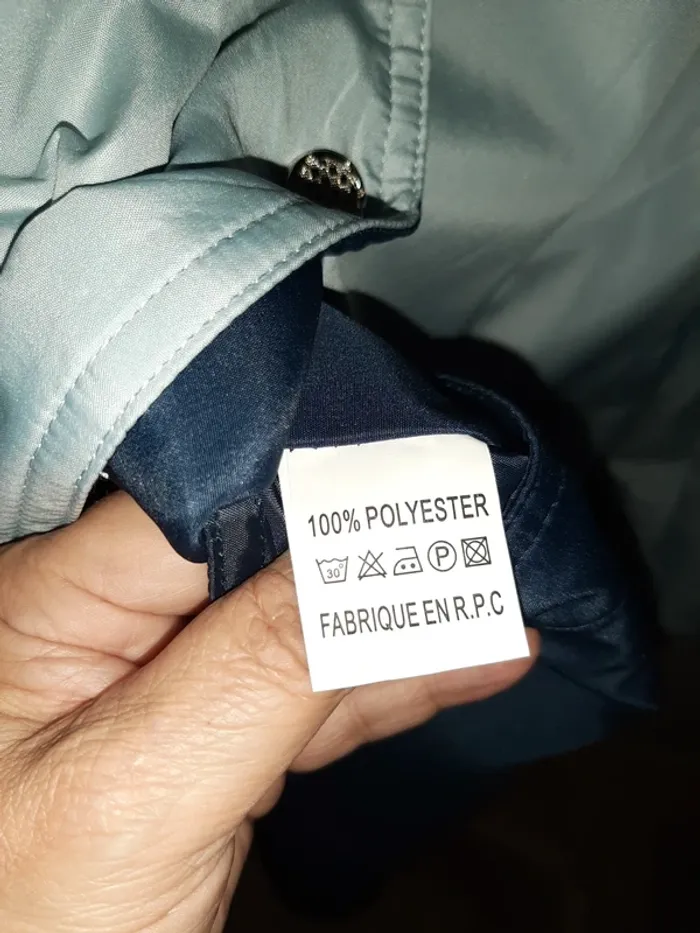 Imperméable réversible bleu marine et gris - photo numéro 10