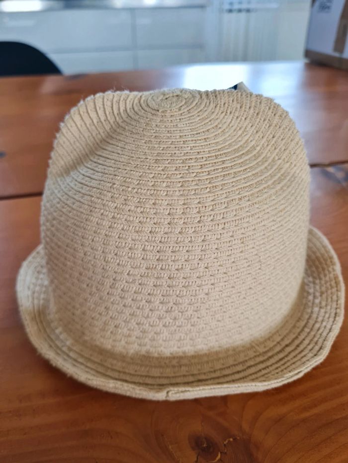 Chapeau de Paille bébé fille T1 40cm - photo numéro 3